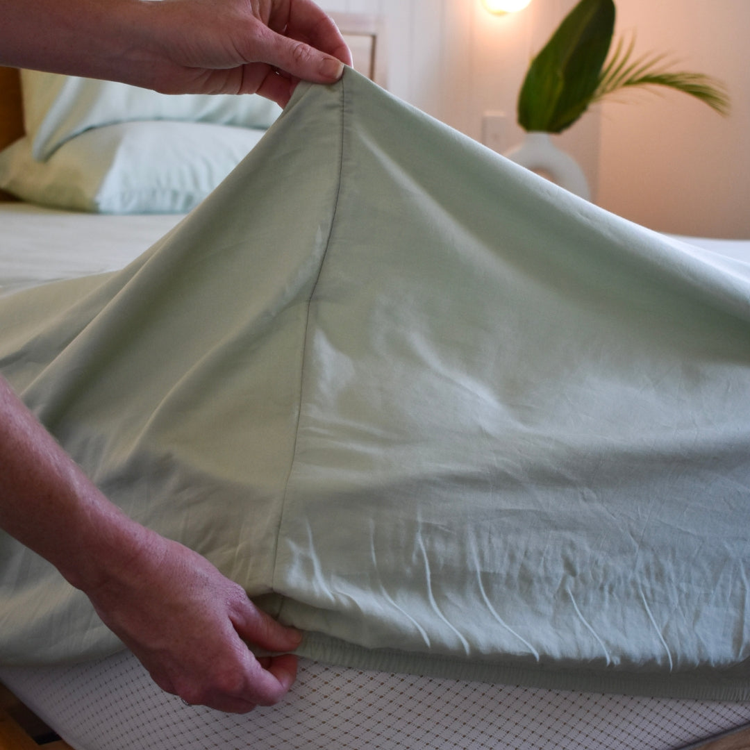 100% TENCEL™ Fitted Sheet - Sage